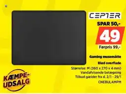 Power CEPTER Gaming musemåtte CNEBULAMPM tilbud