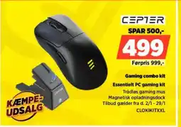 Power CEPTER Gaming combo kit CLOKIKITXXL tilbud