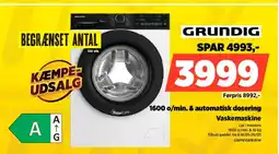 Power GRUNDIG Vaskemaskine GWP810616WW tilbud