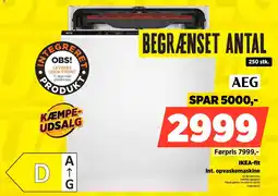 Power AEG Int. opvaskemaskine FSB63907Z tilbud