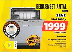 Power SENZ Int. opvaskemaskine SD6044DI tilbud