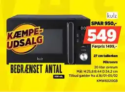 Power Kulz Mikroovn KMW6020GB tilbud