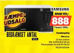 Power SAMSUNG Mikroovn MS23K3555EW tilbud
