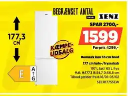 Power SENZ 177 cm køle-/fryseskab SECR17755EW tilbud