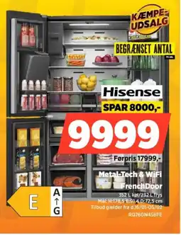 Power Hisense French Door RQ760N4SBFE tilbud