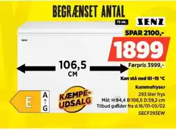 Power SENZ Kummefryser SECF293EW tilbud
