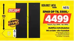 Power AEG 186 cm køle- eller fryseskab TRK7M391DB/TAG7M28XEB tilbud