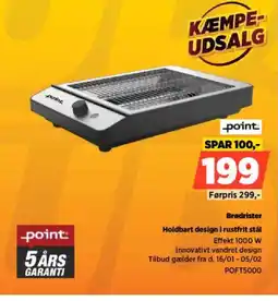 Power Point Brødrister POFT5000 tilbud