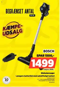 Power BOSCH Stickstøvsuger BCS611P4A tilbud