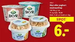 Lidl Skyr eller yoghurt med mysli/top tilbud