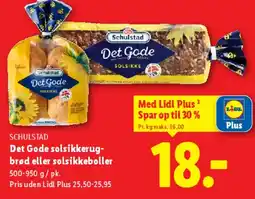 Lidl Det Gode - solsikkeboller / solsikkerugbrød tilbud