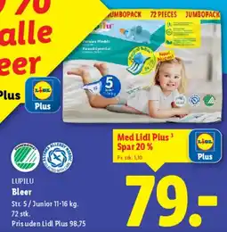 Lidl Lupilu Bleer (Str. 5 / Junior) tilbud
