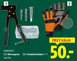 Lidl Montagesæt / Arbejdshandsker (frit valg) tilbud