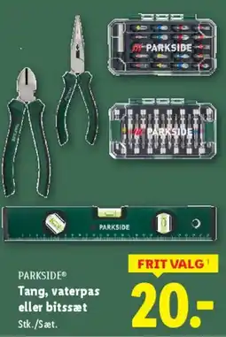 Lidl Tang, vaterpas eller bitsæt tilbud