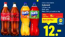 Lidl Coca‑Cola / Fanta sodavand tilbud