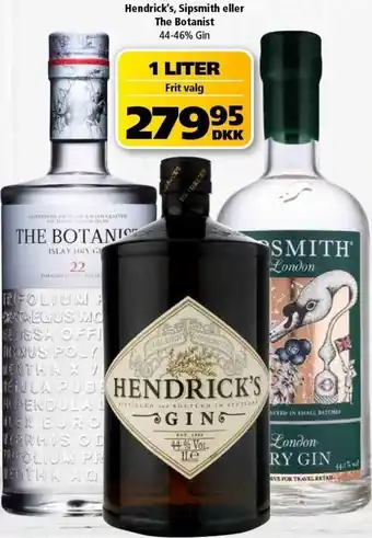 BorderShop Hendrick's Sipsmith The Botanist tilbud