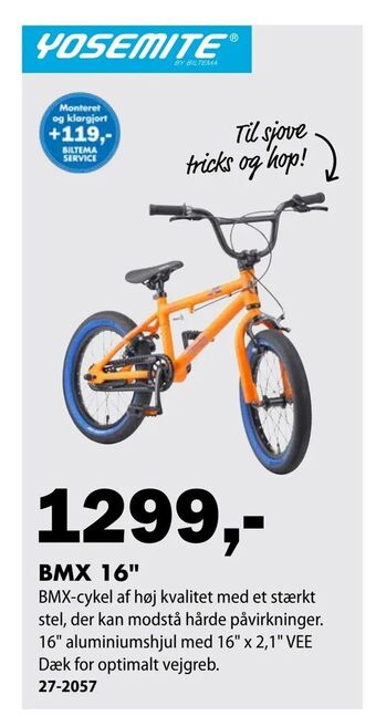Biltema Bmx 16" tilbud