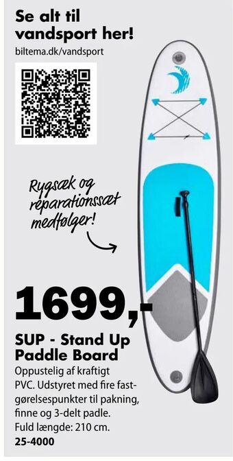 Biltema SUP - Stand Up Paddle Board tilbud