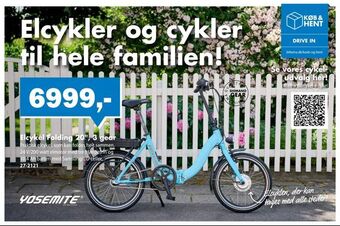 Biltema Elcykel Folding 20", 3 gear tilbud