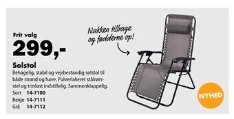 Biltema Solstol tilbud