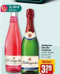 REWE DE Rotkäppchen Sekt oder Fruchtsecco tilbud