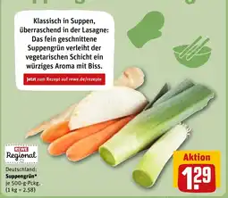 REWE DE Rewe regional deutschland: suppengrün* tilbud