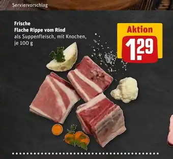 REWE DE Frische Flache Rippe vom Rind tilbud