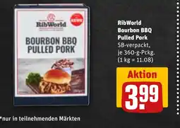 REWE DE RibWorld Bourbon BBQ Pulled Pork tilbud