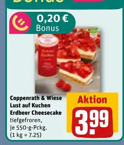 REWE DE Coppenrath & Wiese Lust auf Kuchen Erdbeer Cheesecake tilbud
