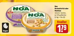 REWE DE Noa Brotaufstrich oder Hummus tilbud
