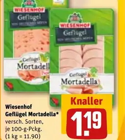 REWE DE Wiesenhof Geflügel Mortadella* tilbud