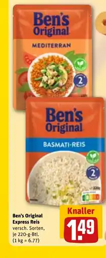 REWE DE Ben's Original Express Reis tilbud