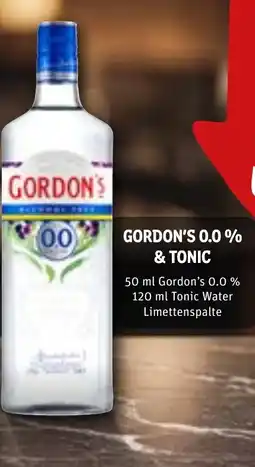 REWE DE Gordon's 0.0% & tonic tilbud