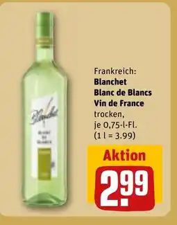 REWE DE Frankreich: Blanchet Blanc de Blancs Vin de France tilbud