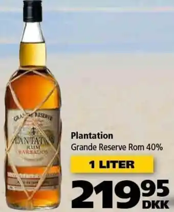 BorderShop Plantation Grande Reserve 1 Liter tilbud