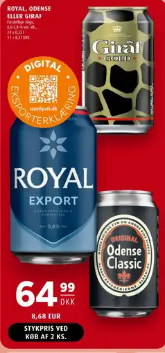 Scandinavian Park ROYAL, Odense eller Giraf tilbud