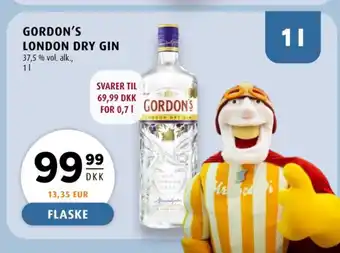 Scandinavian Park GORDON'S London dry gin tilbud