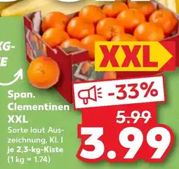 Kaufland DE Span. Clementinen XXL tilbud
