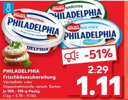 Kaufland DE PHILADELPHIA Frischkäsezubereitung tilbud