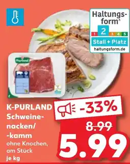 Kaufland DE K-PURLAND Schweine- nacken/ -kamm tilbud