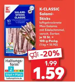 Kaufland DE K-CLASSIC Salami- Sticks tilbud