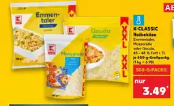 Kaufland DE K-CLASSIC Reibekäse tilbud