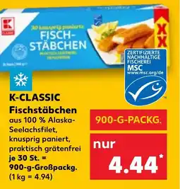 Kaufland DE K-CLASSIC Fischstäbchen tilbud