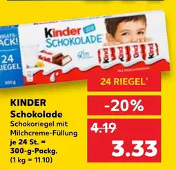 Kaufland DE KINDER Schokolade tilbud