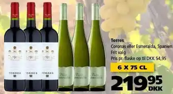 Torres Coronas Eller Esmeralda 6x75 CL