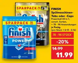 Kaufland DE FINISH Spülmaschinen- Tabs oder -Caps tilbud