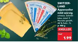 Kaufland DE SWITZERLAND Appenzeller mild-würzig tilbud