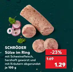 Kaufland DE SCHRÖDER Sülze im Ring tilbud