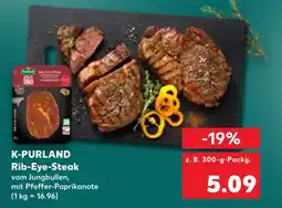 Kaufland DE K-PURLAND Rib-Eye-Steak tilbud