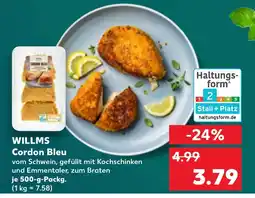 Kaufland DE WILLMS Cordon Bleu tilbud